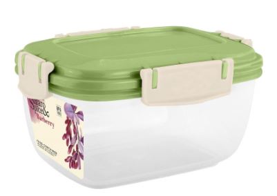 Контейнер для продуктов Sugar&Spice Barberry герметичный 0,45л прямоугольный фисташка